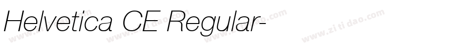 Helvetica CE Regular字体转换